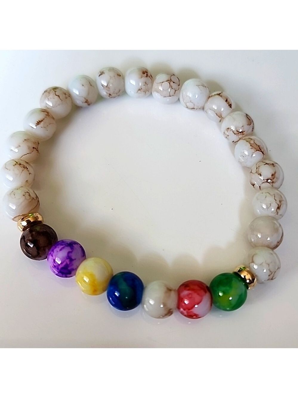 😎FASHION Bracelet Glass Beads MULTICOLOR